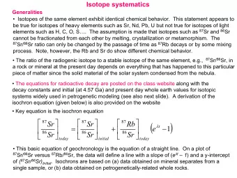 (  )  87  87  87  Sr  Sr  Rb  =  +      t  e  1              86  86  86  Sr