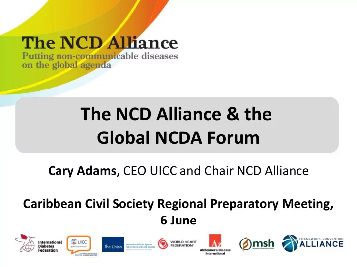 the ncd alliance the