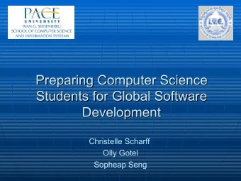 Preparing Computer Science  Preparing Computer Science  Students for Global Software  Students for
