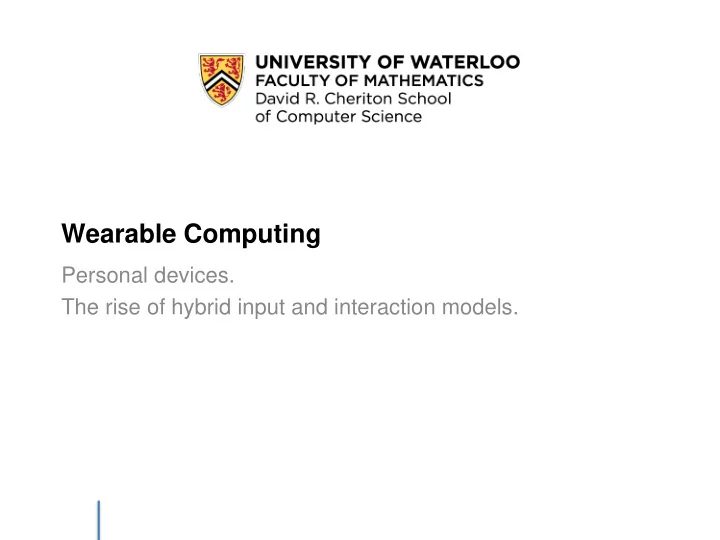 wearable computing