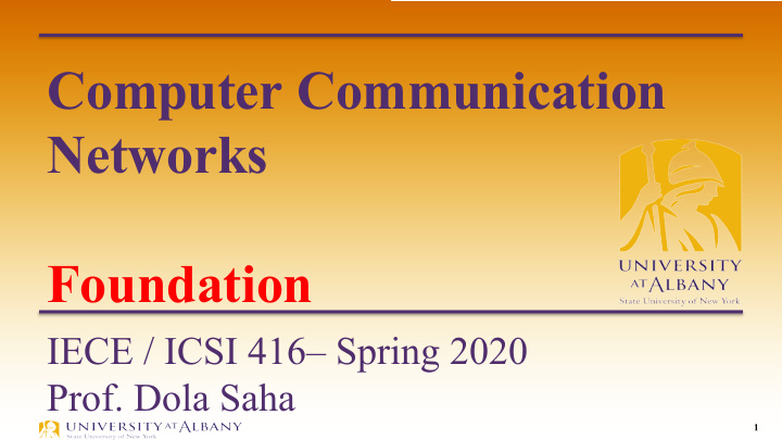 computer communication networks foundation