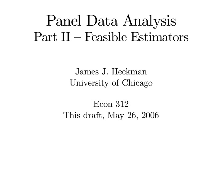 panel data analysis