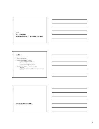 1  DefiningAsceticism  =exercise