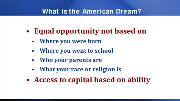 equal opportunity not based on