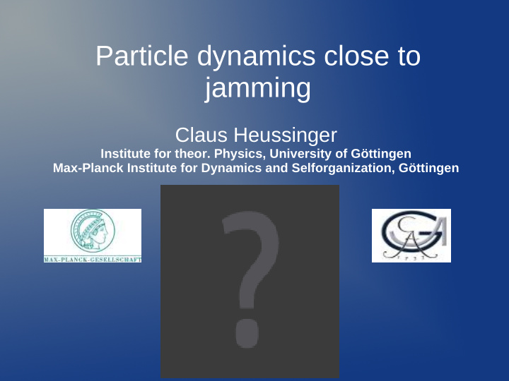 particle dynamics close to jamming