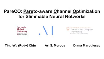 PareCO: Pareto-aware Channel Optimization  for Slimmable Neural Networks  Ting-Wu (Rudy) Chin  Ari