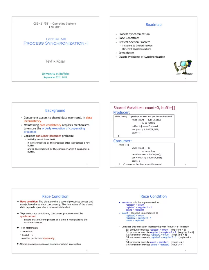 process synchronization i