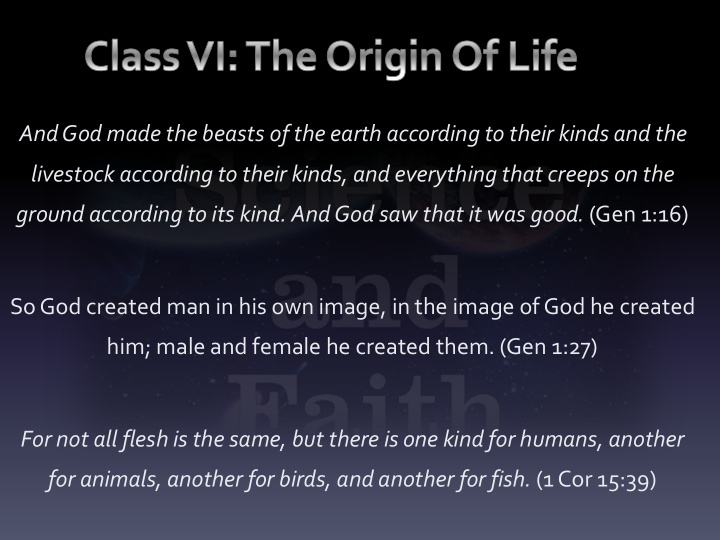 and god made the beasts of the earth according to their
