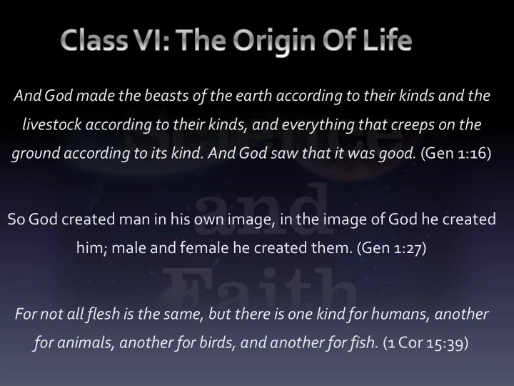 and god made the beasts of the earth according to their