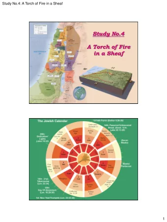 in a Sheaf  1  Study No.4: A Torch of Fire in a Sheaf  The Vineyards  of Timnath  Israels
