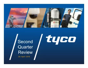 Second  Quarter  Review  29 / April / 2016  Important Information  NO OFFER OR SOLICITATION  This