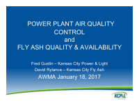 power plant air quality control and fly ash quality amp