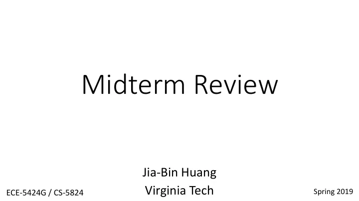 midterm review