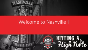 Welcome to Nashville!!  FEMSA Business Meeting  Conference App Antitrust  Jim Juneau  WELCOME
