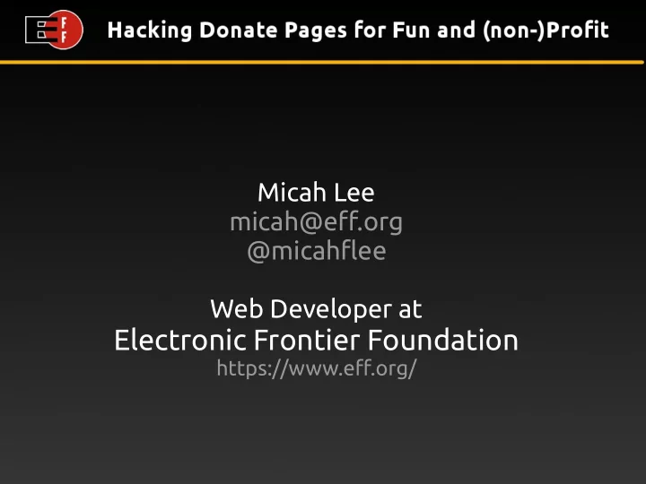 electronic frontier foundation