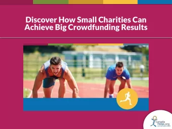 Discover How Small Charities Can  Achieve Big Crowdfunding Results  CanadaHelps is a non-profit