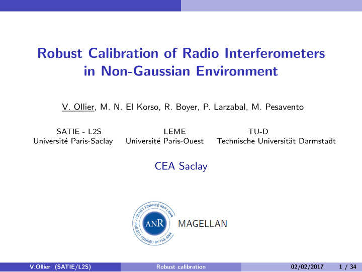 robust calibration of radio interferometers in non