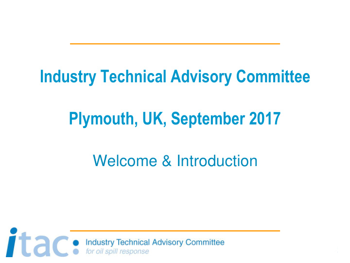industry technical advisory committee