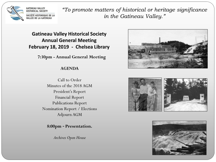 gatineau valley historical society