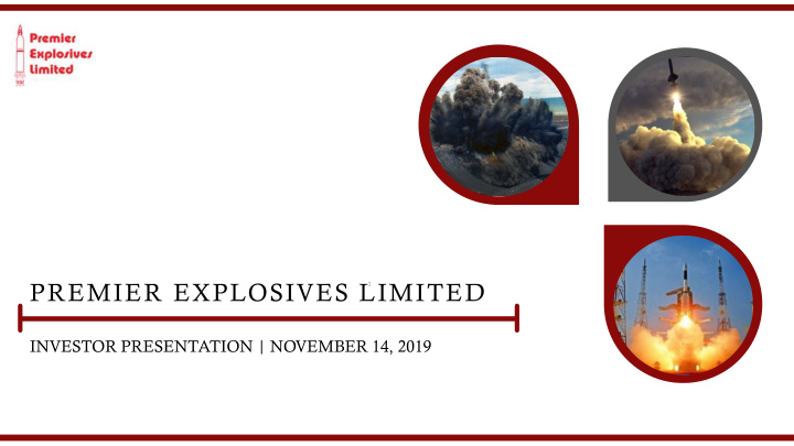 premier explosives limited