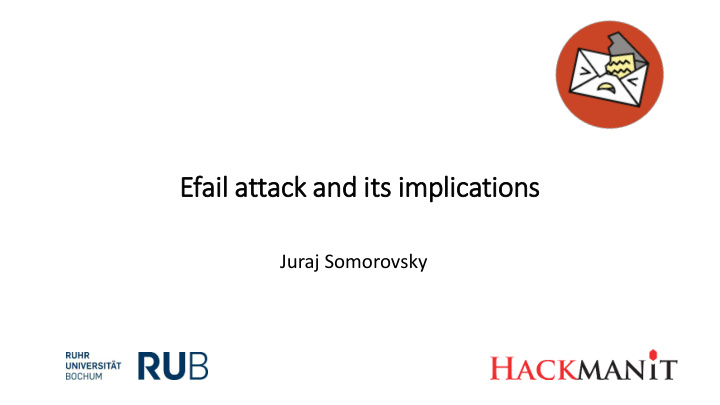 efail attack and it its im implications