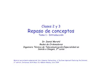 Repaso de conceptos  Tema 1.- Introduccin  Dr. Daniel Morat  Redes de Ordenadores  Ingeniero