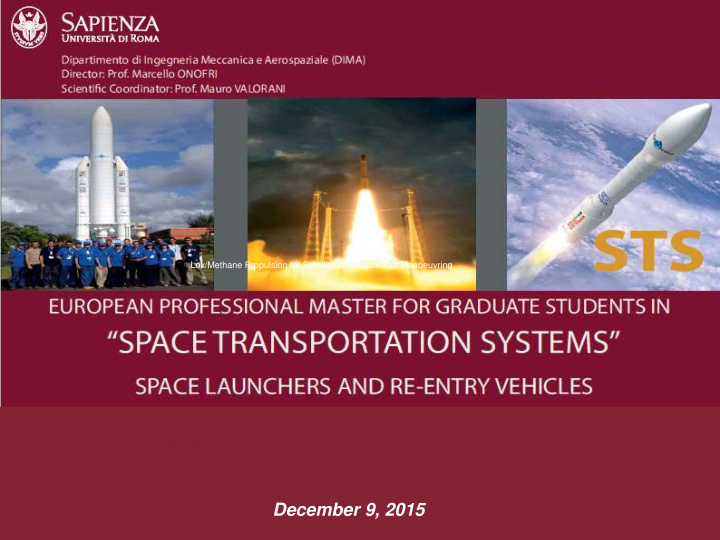 december 9 2015 the italian activity on space has strong
