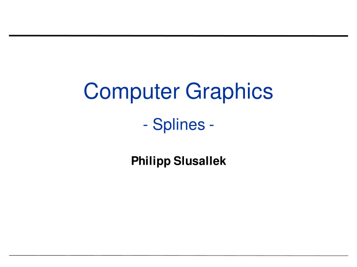 computer graphics