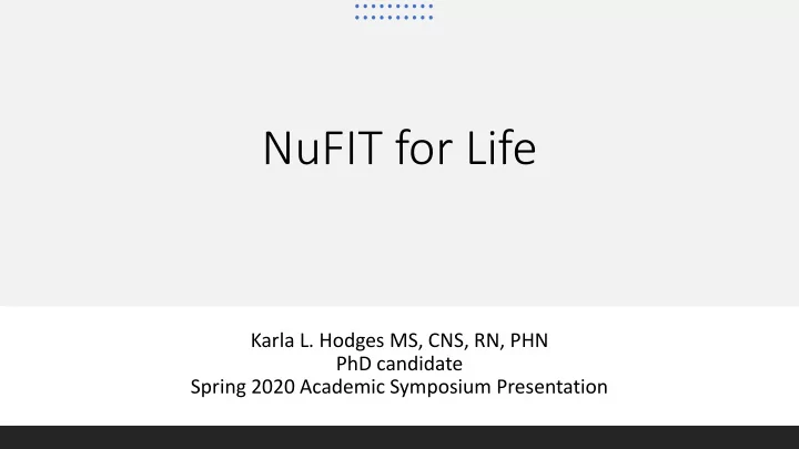 nufit for life