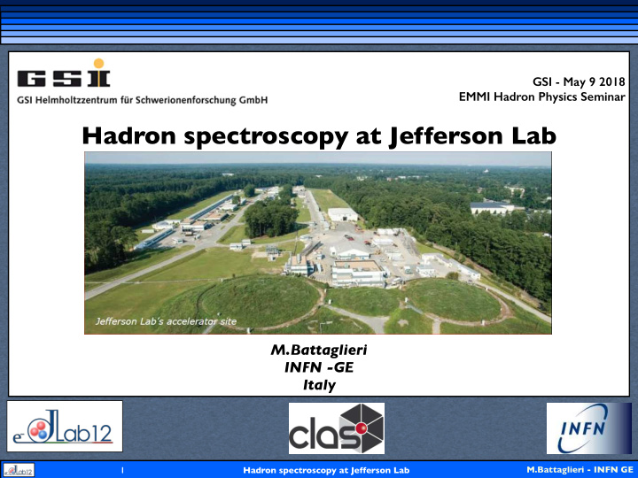 hadron spectroscopy at jefferson lab