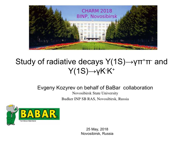 study of radiative decays 1s and