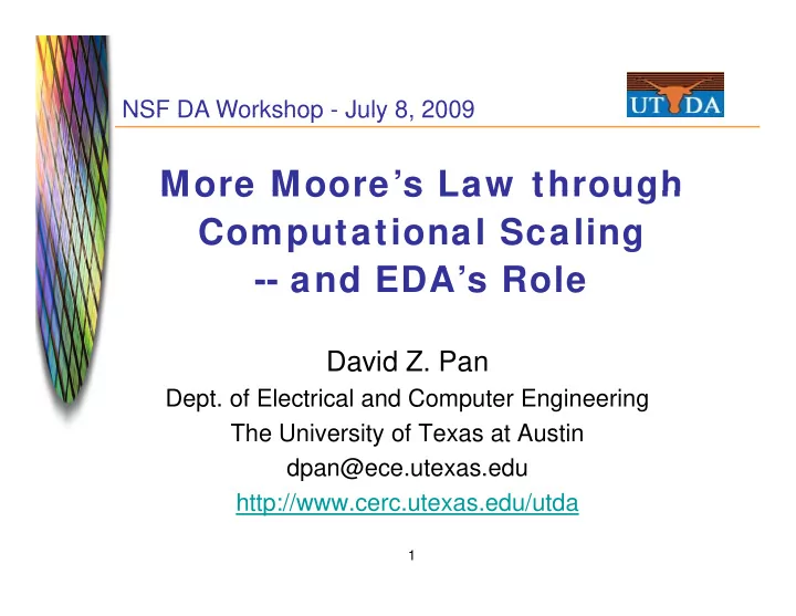 more moore s law through more moore s law through