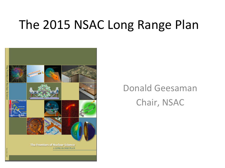 the 2015 nsac long range plan