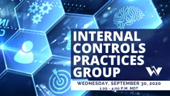 1  Internal Controls  Practices Group  September 30, 2020  Travis English  Training &amp; Outreach
