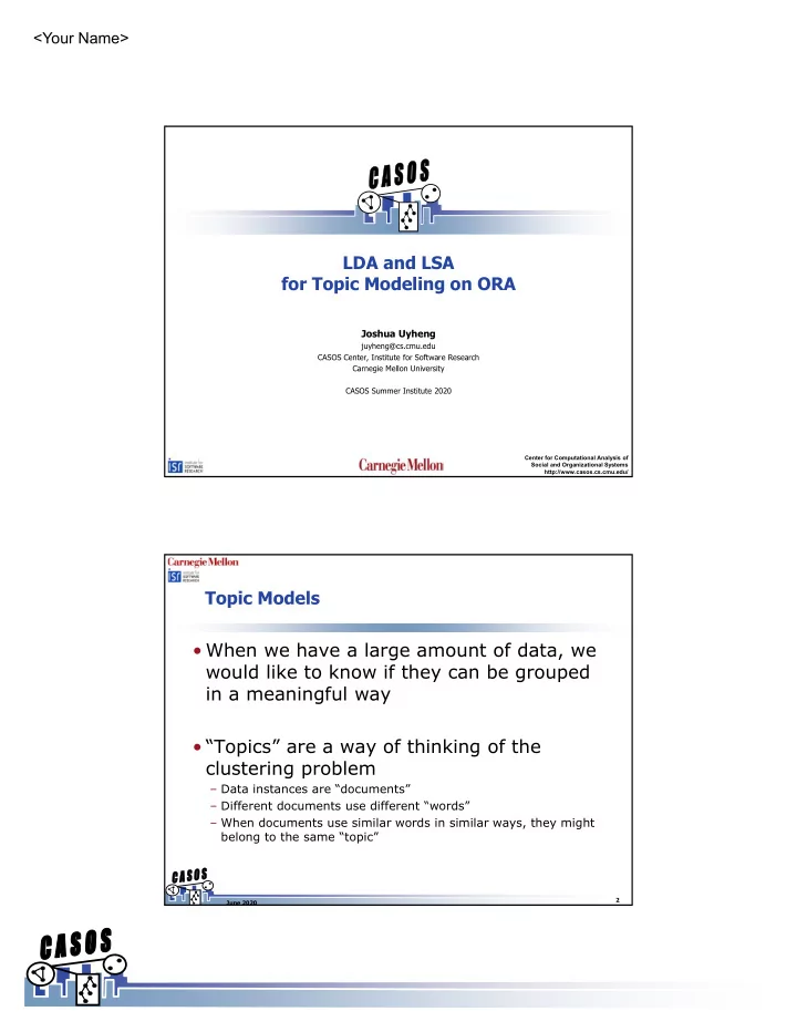 when we have a large amount of data we would like to know