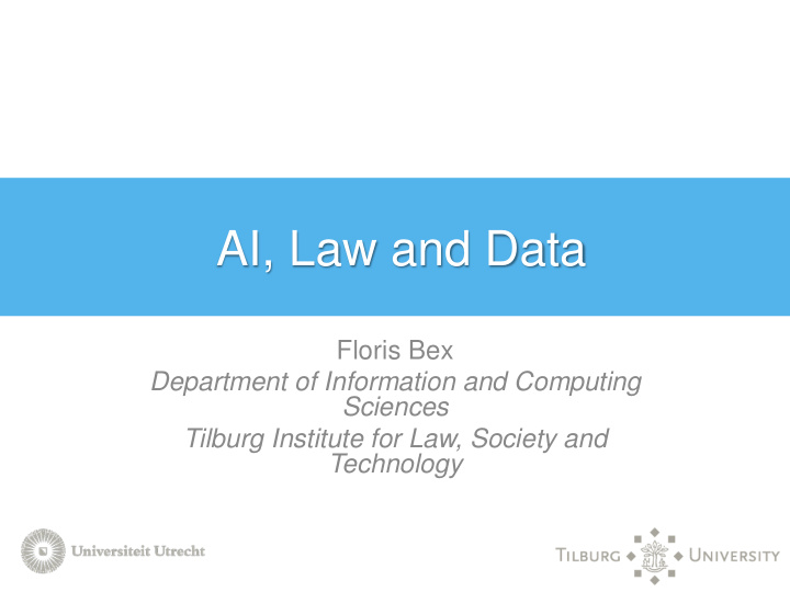 ai law and data