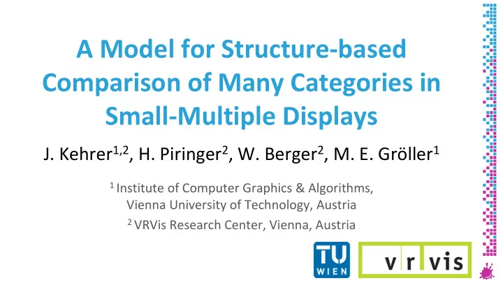 comparison of many categories in