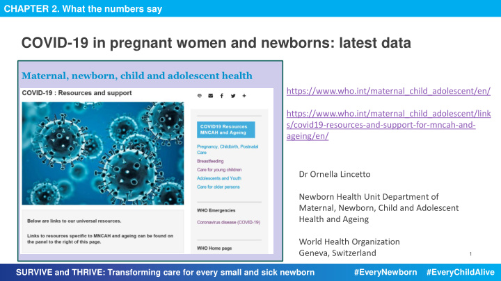 covid 19 in pregnant women and newborns latest data