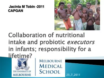 Co  Coll  llaborat  ratio  ion  n of nu  f nutri  ritio  iona  nal  l  in  intake  ke and pro