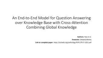 An End-to-End Model for Question Answering  over Knowledge Base with Cross-Attention  Combining