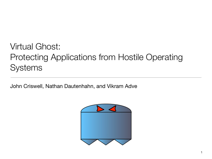virtual ghost protecting applications from hostile