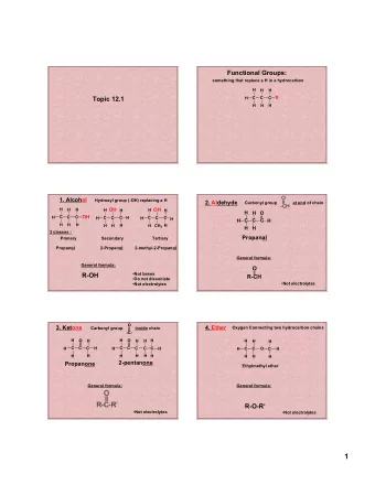 1  O  O  5. Organic Acids  6. Esters  Carboxyl group                of chain  Carboxyl group