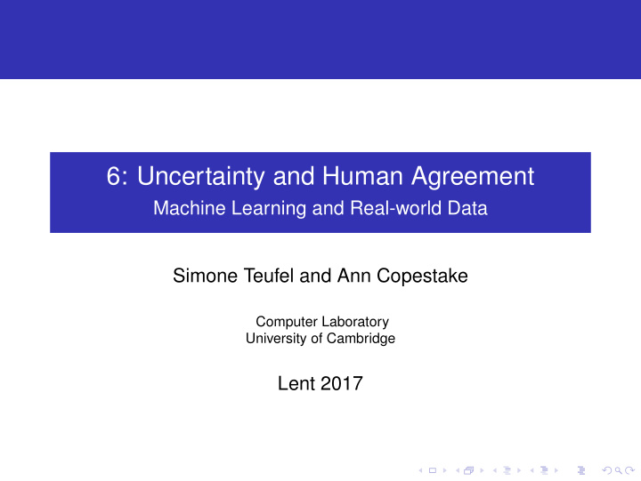 6 uncertainty and human agreement