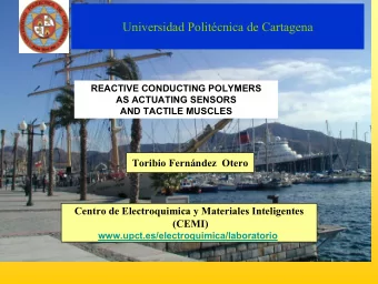 Universidad Politcnica de Cartagena  REACTIVE CONDUCTING POLYMERS  AS ACTUATING SENSORS  AND