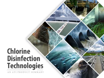 DISINFECTANTS  Disinfectant Requirements  Disinfectants used in potable water must meet the