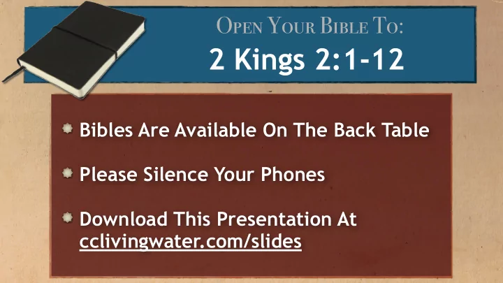2 kings 2 1 12