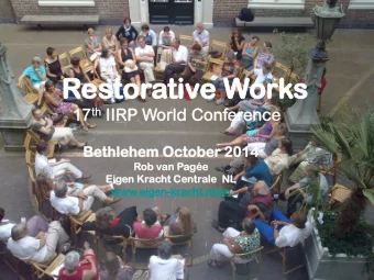 Res  estor  torativ  tive  e Wor  orks  Bet  ethl  hlehem  ehem Oct  ctober  ber 20  2014  14  Rob