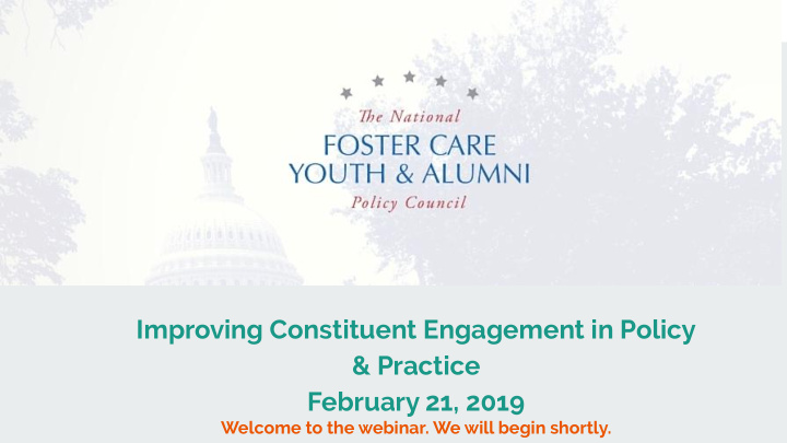 improving constituent engagement in policy practice