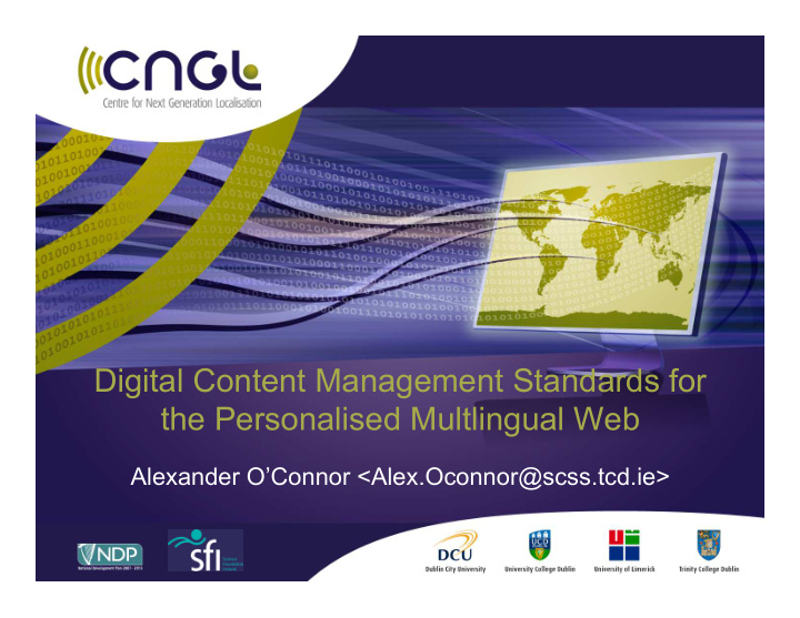 digital content management standards for the personalised