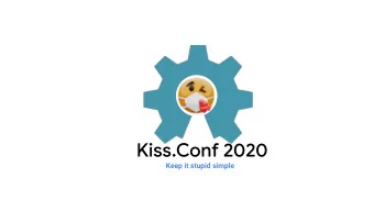 Kiss.Conf 2020  Keep it stupid simple  Formatuing  For speakers  Header - Black color, Google